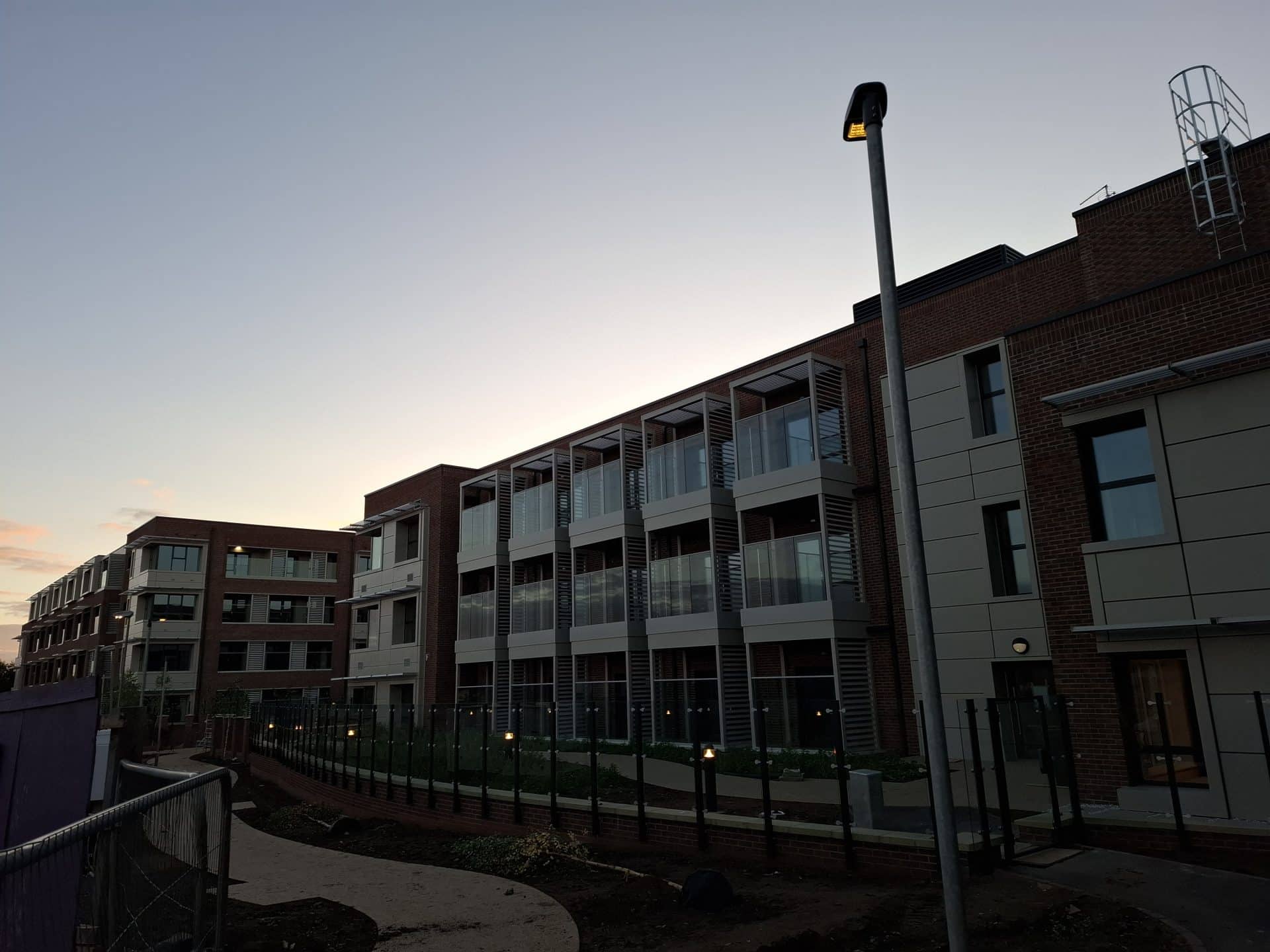 Steppingley Road Senior Living Village exterior during construction