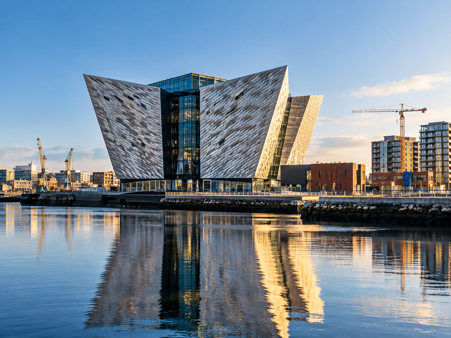 Illustration of Titanic Belfast in Northern Ireland