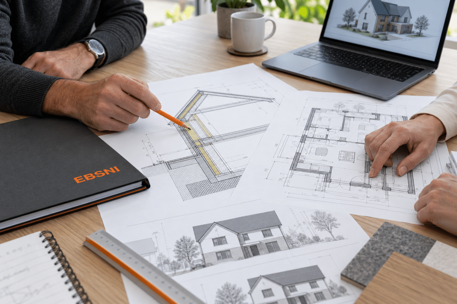 Illustrative building energy assessment imagery